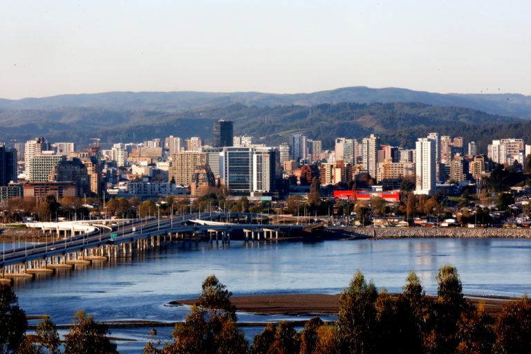 Fotografía aérea del Gran Concepción,