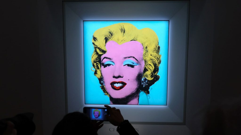 Fotografía de retrato icónico de Marilyn Monroe.