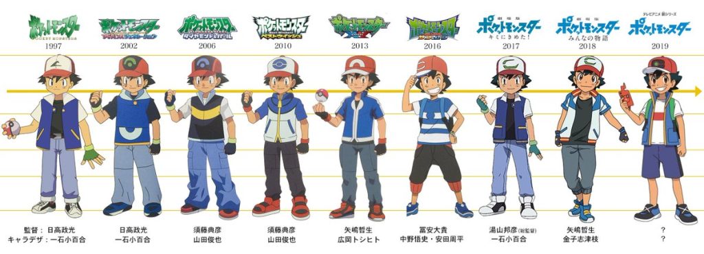 Evolución del Maestro Pokémon Ash Ketchum