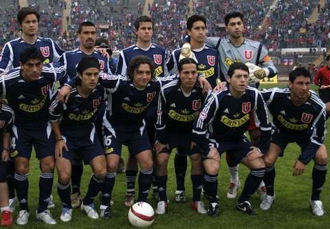 Plantel de la Universidad de Chile el año 2005. 